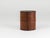Carl Auböck Round Leather Storage Box with Lid attributed to Carl Auböck, Vienna, Austria, 1950s For Sale - Image 4 of 16