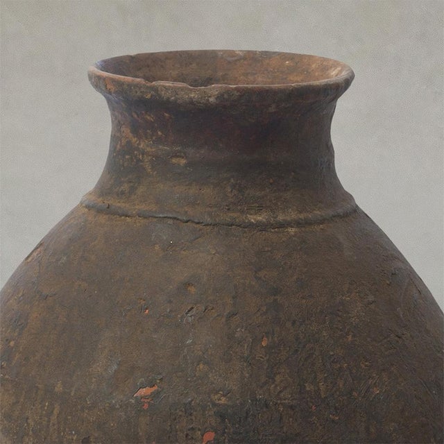 Early 20th Century Antique Berber Unglazed Clay Storage Jar, Morocco For Sale - Image 4 of 5
