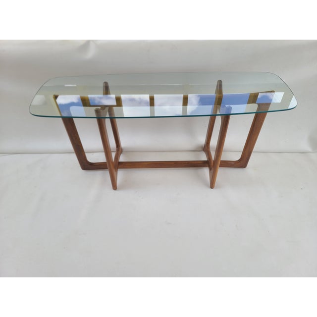 Craft Associates Modern Furniture Adrian Pearsall Sculptural Walnut Console Table For Sale - Image 4 of 14