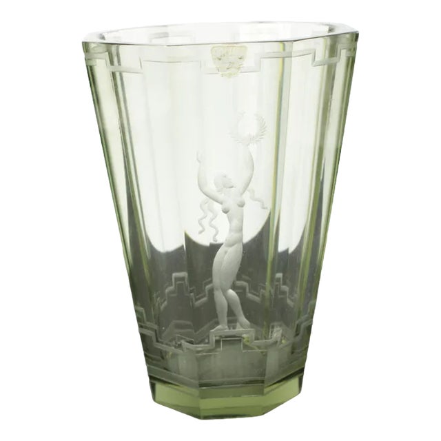 Vintage Vase by Vicke Lindstrand for Orrefors, 1930s For Sale