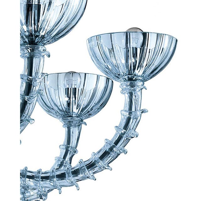 Turquoise Cà Rezzonico Murano Glass Chandelier by Simoeng For Sale - Image 4 of 8