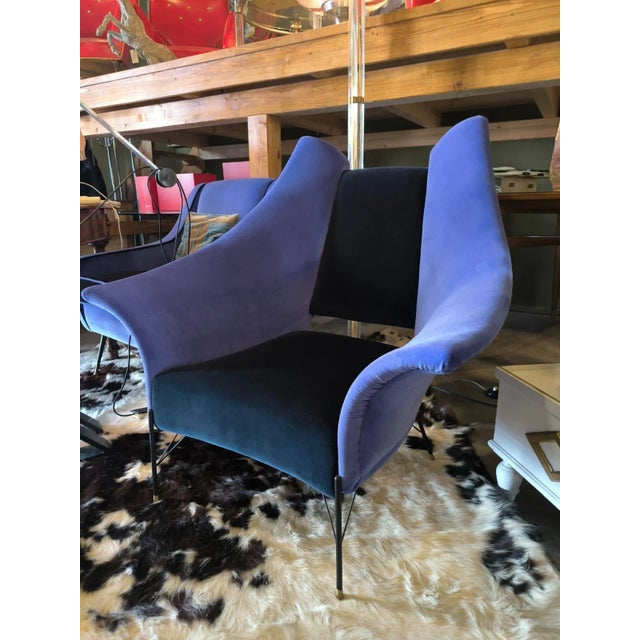 Mid-Century Modern Vintage Lounge Chair and Sofa, 1970s, Set of 2 For Sale - Image 3 of 16