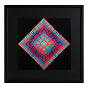 Victor Vasarely, Vega 201, Offset Lithograph
