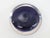 Blue Murano Style Art Glass Paperweight Round Dark Blue Millefori Flower Design 4849b For Sale - Image 8 of 11
