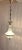 Vintage Ceiling Lamp with a Patterned Pressed Glass Shade on a Brass Mount, 1970s For Sale - Image 3 of 7