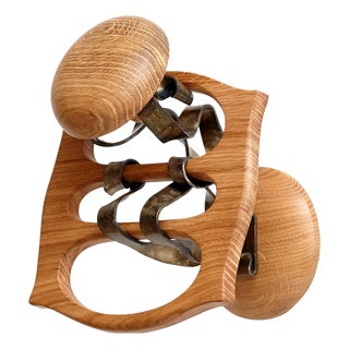 Calvet Hook in Metal and Wood, Spain, 2019 For Sale