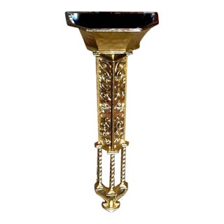 1964 Gold Resin 34" Long Wall Pocket For Sale