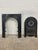 Art Nouveau Late 19th Century Cast Iron Antique Fireplace + Insert With Beaded Arch & Rosette Cover 27" X 23" For Sale - Image 3 of 7