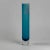 A gorgeous vintage tall art glass vase in aqua blue color with a post modern design. The glass is cut in a layering effect...