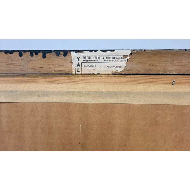 C. 1973, "The Prophets by Rubin", French Mourlot Exhibition Color Lithograph - Featuring "Elizah", Giclee in Vintage Frame, Artist Reuven Rubin For Sale - Image 11 of 12