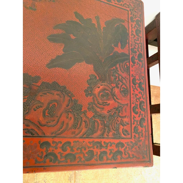 Wood Pair Chinese Coromandel Lacquer Consoles For Sale - Image 7 of 12