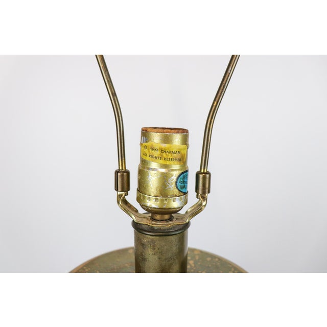 1970s Mid Century Modern Oversize Chapman Lighting Brass Urn Lamp With 3-Way Switch For Sale In Kansas City - Image 6 of 10