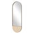 2020s Russo Travertine Tall Oval Mirror For Sale - Image 5 of 6