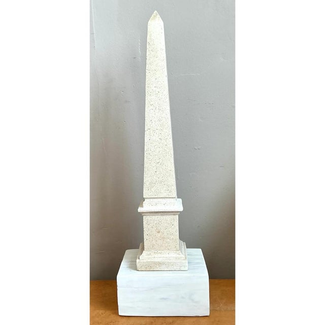 Vintage Stone and Wood Obelisk For Sale - Image 4 of 12