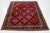Beautiful Vintage Handmade Wool Rug with a red field. This Persian rug has multicolor accents all over the pattern. This...