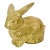 Mid-Century Hollywood Regency Boho Chic Brass Bunny Figurine. For Sale