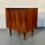 Pair of Danish Mid-Century Modern Style Geometric Nightstands, Walnut, Brass For Sale - Image 11 of 13