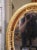 French Mid-20th Century French Oval Giltwood Mirror With Floral Motifs For Sale - Image 3 of 10