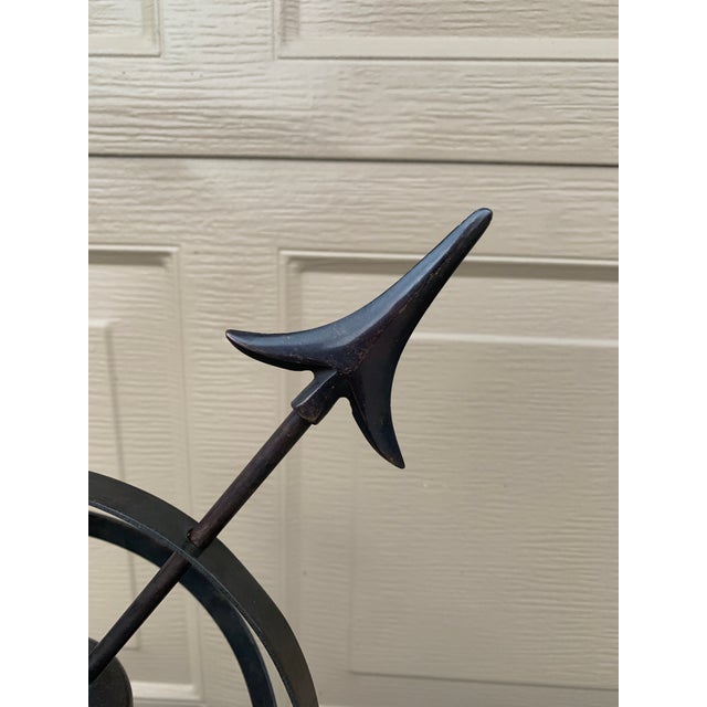Maitland - Smith Late 20th Century English Country Iron Bronze Garden Armillary Sundial For Sale - Image 4 of 11