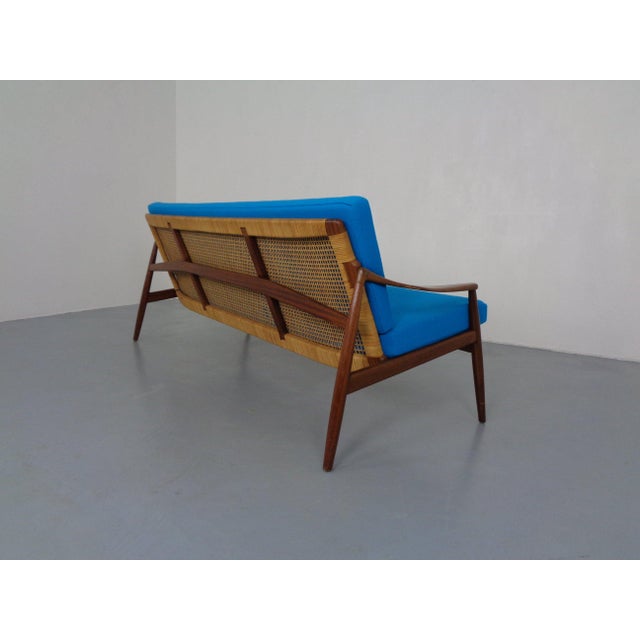 Upholstered Teak Sofa by Hartmut Lohmeyer for Wilkhahn, 1960s For Sale - Image 6 of 18