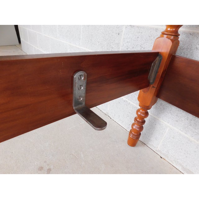 Antique Jenny Lind Style Spindle Tall Poster Cherry Full Size Bed For Sale - Image 14 of 14