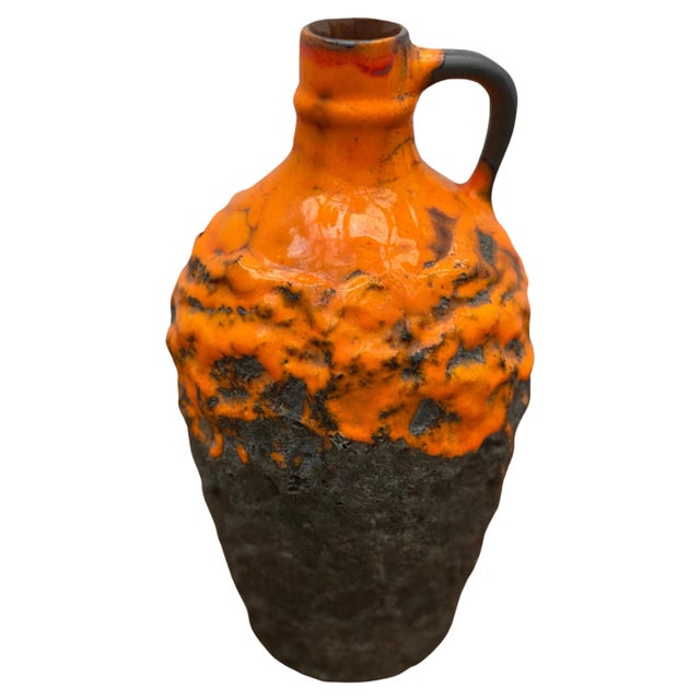 German Ceramic Vase in Fat Lava by Carstens Tönnieshof, 1960s For Sale - Image 10 of 10