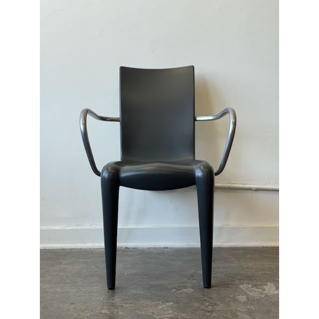 We have a dark gray Louis 20 chair by Philippe Starck for Vitra available here. Starck essentially looked at traditional,...