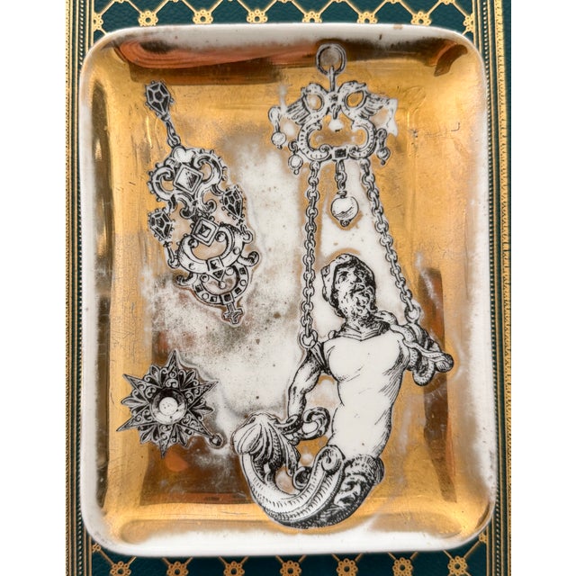 Surrealism Vintage Pair of Piero Fornasetti Trinket Trays, Made in Milan For Sale - Image 3 of 13
