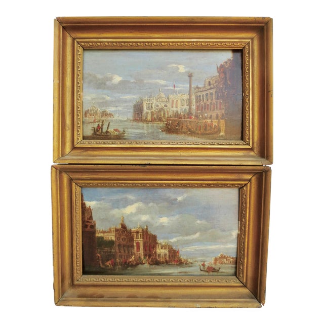 Pair of 18th Century Scenes of Venice - Pair of 2 For Sale