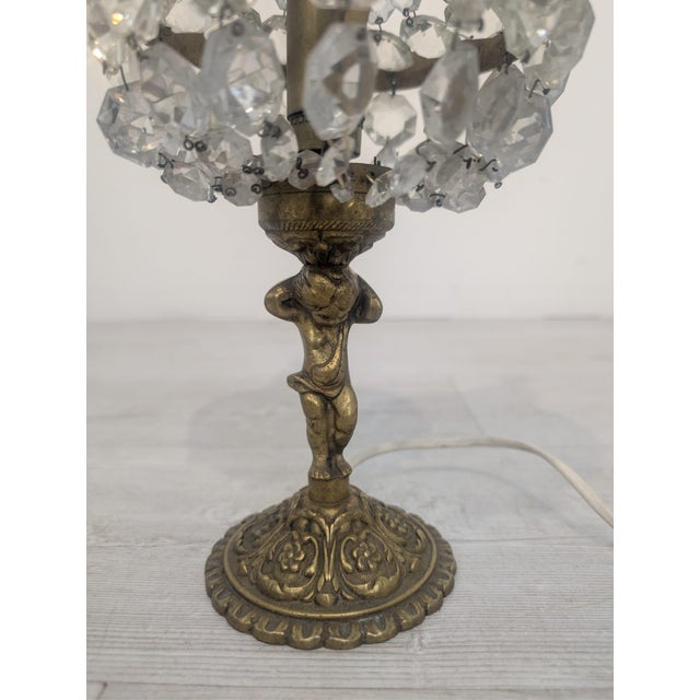 Art Nouveau Lamp in Brass For Sale - Image 3 of 17