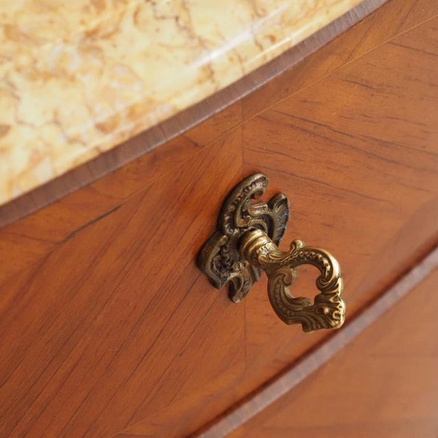 Louis XV Style Dome-Shape Walnut Chest of Drawers For Sale - Image 4 of 9