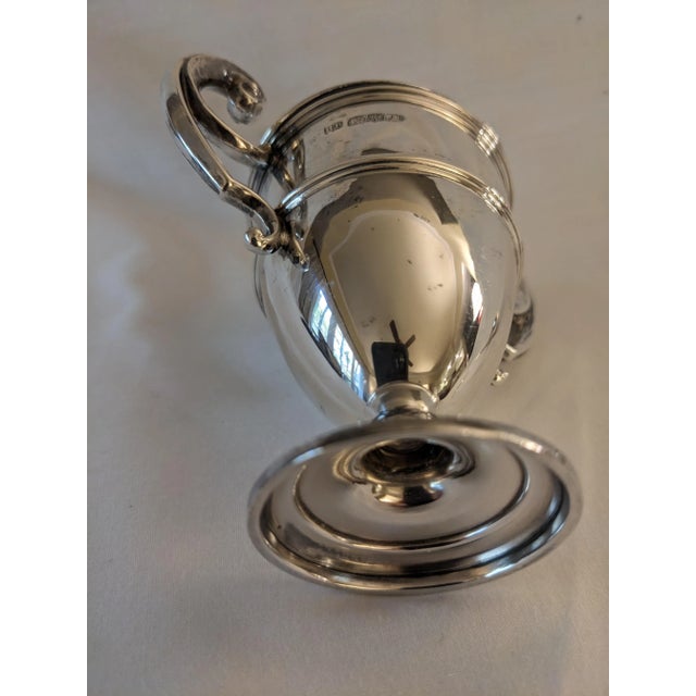 Silver 1909 Sterling Silver Mustard Pot With Spoon England For Sale - Image 8 of 11