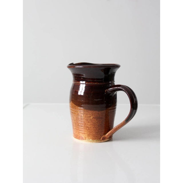 Vintage Studio Pottery Pitcher For Sale - Image 6 of 11