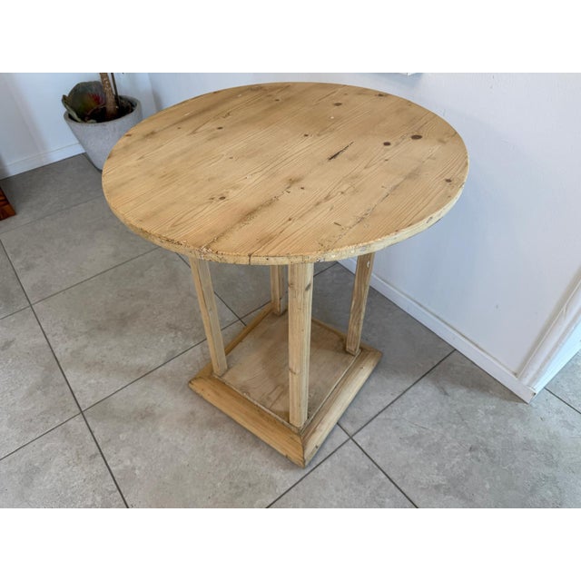Rustic Art Nouveau Side Table For Sale - Image 4 of 9