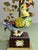 Italian Hollywood Regency Porcelain Waterbird Table Lamp with Sculptural Brass Foliage attributed to Giulia Mangani, Italy, 1970s For Sale - Image 11 of 16