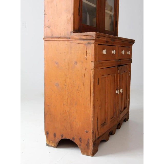 Antique Farmhouse Hutch For Sale - Image 9 of 11