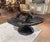 French Mid-Century French Polished Iron Shell Form Birdbath on Stand For Sale - Image 3 of 10