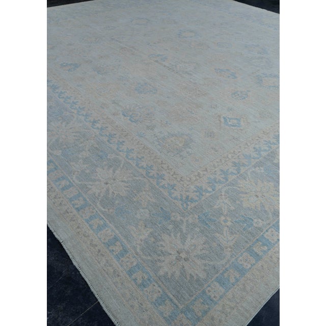 Turkish Oushak Square Rug 15' x 14'6" #16872 For Sale - Image 3 of 8