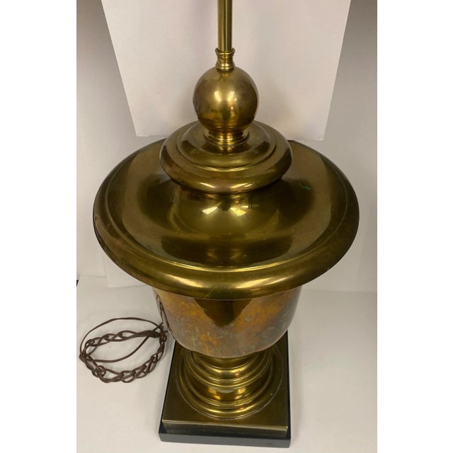 Campaign A Pair of 1960s Chapman Brass Urn Style Table Lamps For Sale - Image 3 of 18