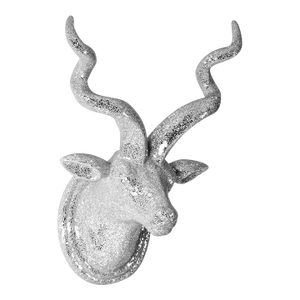 Silver Kudu Head Wall Mount