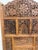 Vintage Hand Carved Two Panel Teak Room Divider Folding Screen For Sale In Kansas City - Image 6 of 18