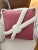 1980s Custom Made Large Pink White Ribbon Pillow. Pillow case can be easily removed and hand washed