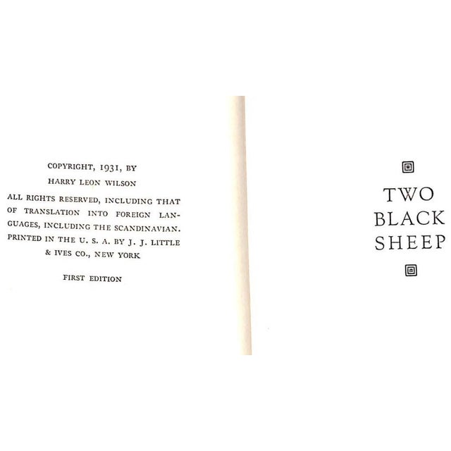 Traditional "Two Black Sheep" 1931 Wilson, Harry Leon For Sale - Image 3 of 5