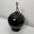 Spherical Desk Lamp in Black Opaline Glass in the style of Jacques Adnet, France, 1930s For Sale - Image 6 of 18
