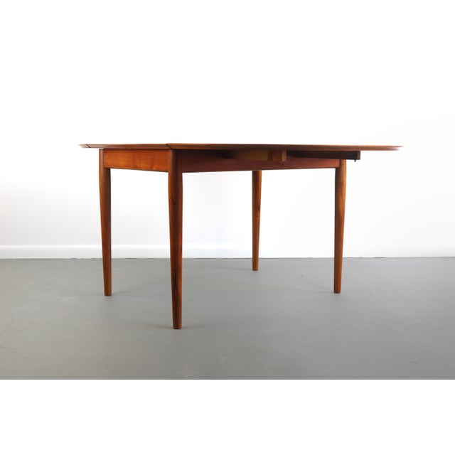 Arne Vodder for Sibast Danish Modern Teak Model 227 Extension Dining Table For Sale - Image 9 of 13