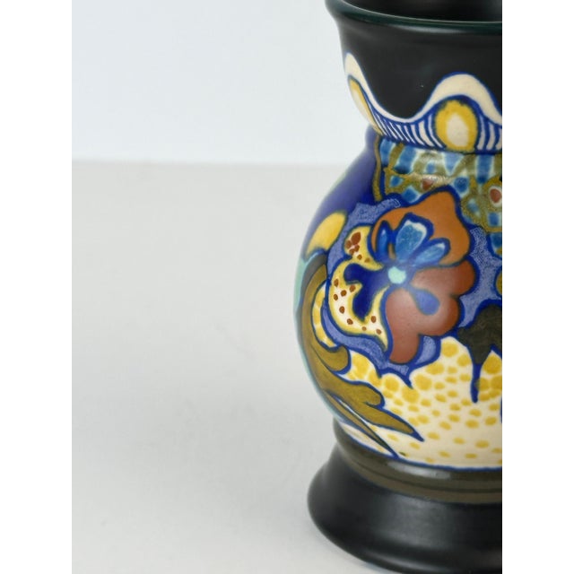 Dutch Gouda Vase in Stoneware, Holland, 1922 For Sale - Image 9 of 10