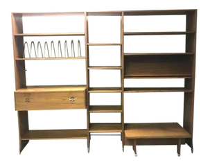 Hans Wegner Mid-Century Modern Danish Teak Wall Unit