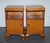 Art Deco Walnut Nightstands Bedside Tables, 1920s, Set of 2 For Sale - Image 3 of 18
