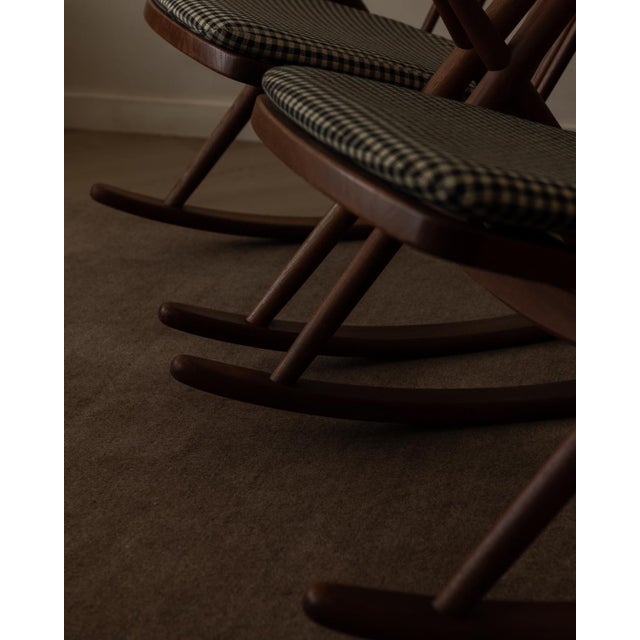 Vintage Danish Teak Rocking Chairs by Frank Reenskaug for Bramin, 1950s, Set of 2 For Sale - Image 16 of 18