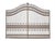 Antique Wrought Iron Gate, 1940s For Sale - Image 3 of 3